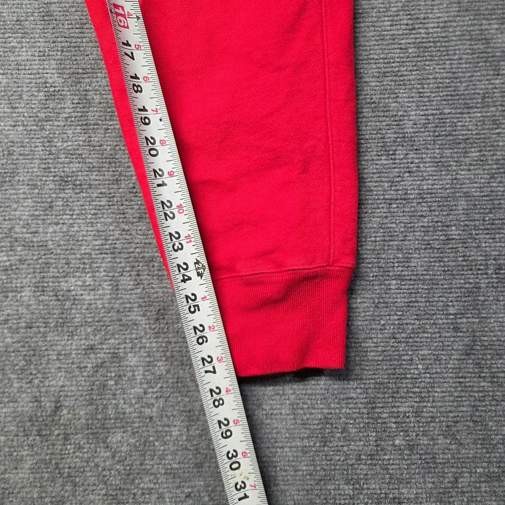 Champion Reverse Weave Sweatpants Red Mens XL GF01 Joggers Fleece C Logo